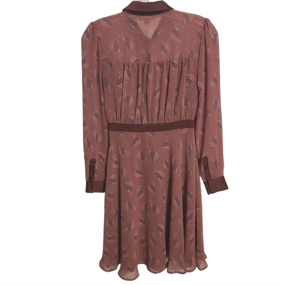 Modcloth | Women's Just My Typist Long Sleeve Sheer Shirtdress (Size XS) - Picture 15 of 16